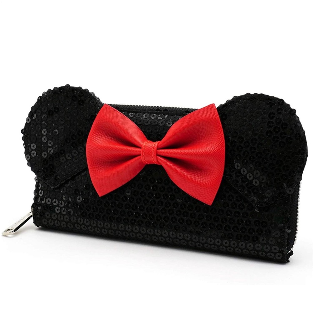 Loungefly Disney Minnie Bow sequin wallet